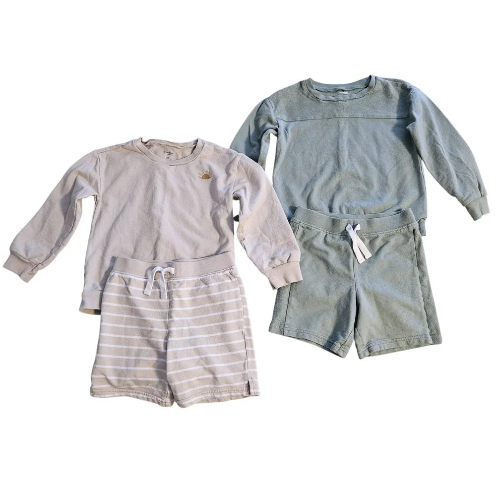 Boys 5T Spring Outfit Bundle Simple Joys Carter's Shorts Set Cotton